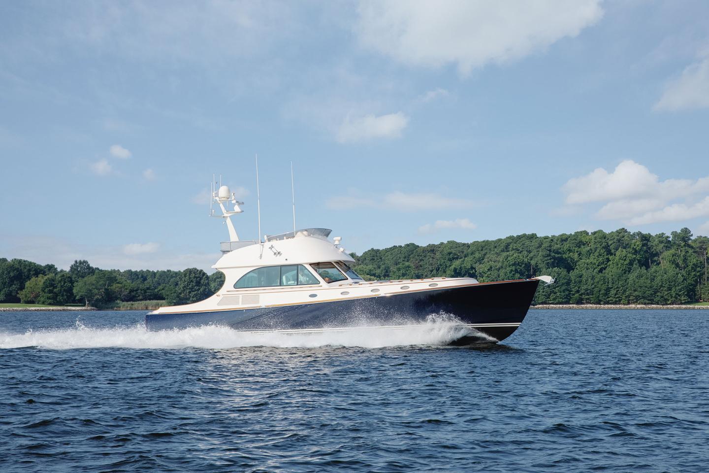 Boat cruising in the water