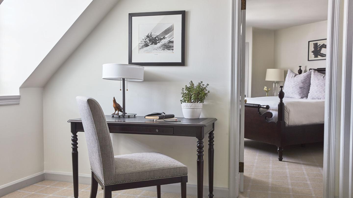 Looking through to the bedroom in Superior Room