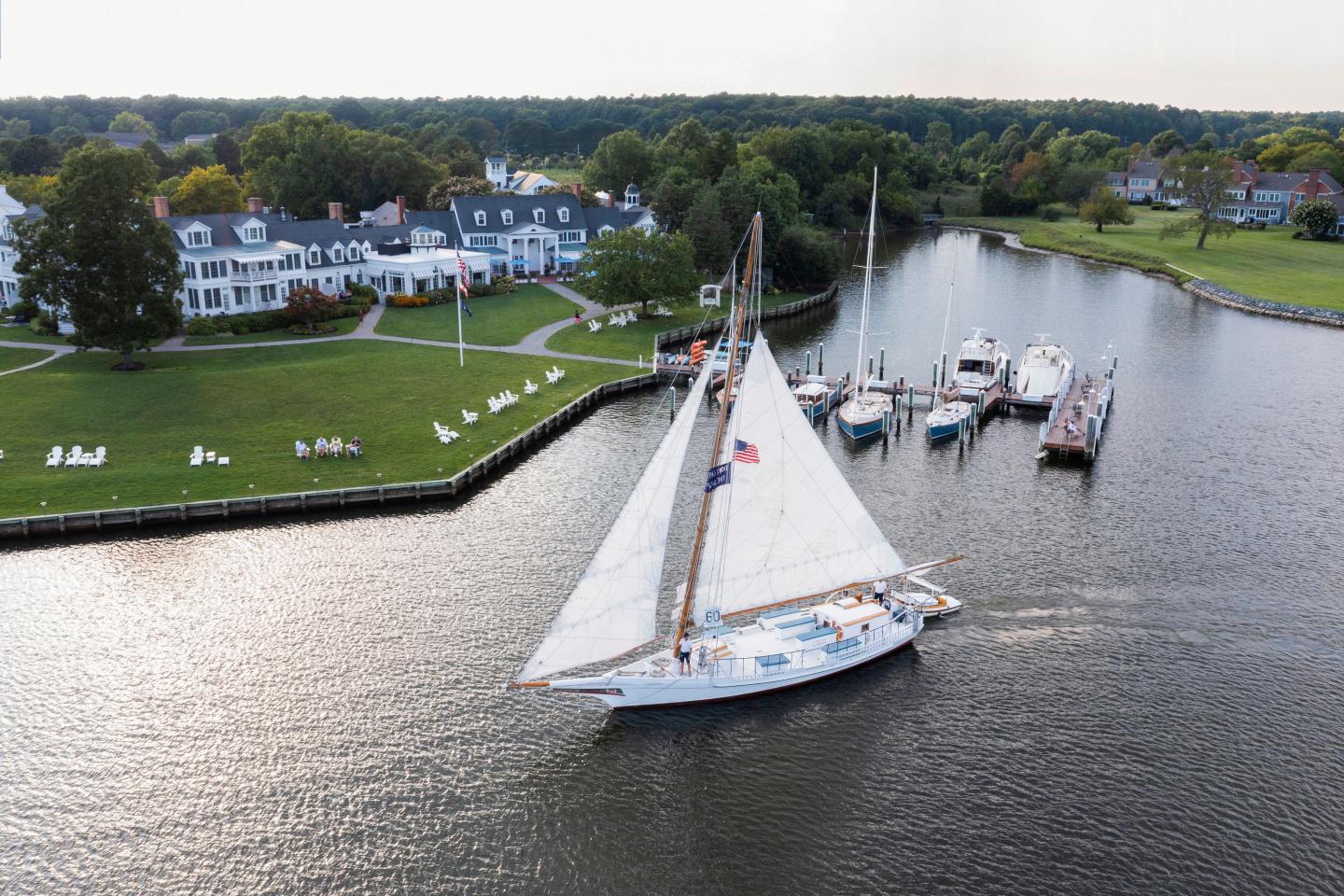 Sail boat outside the IPC