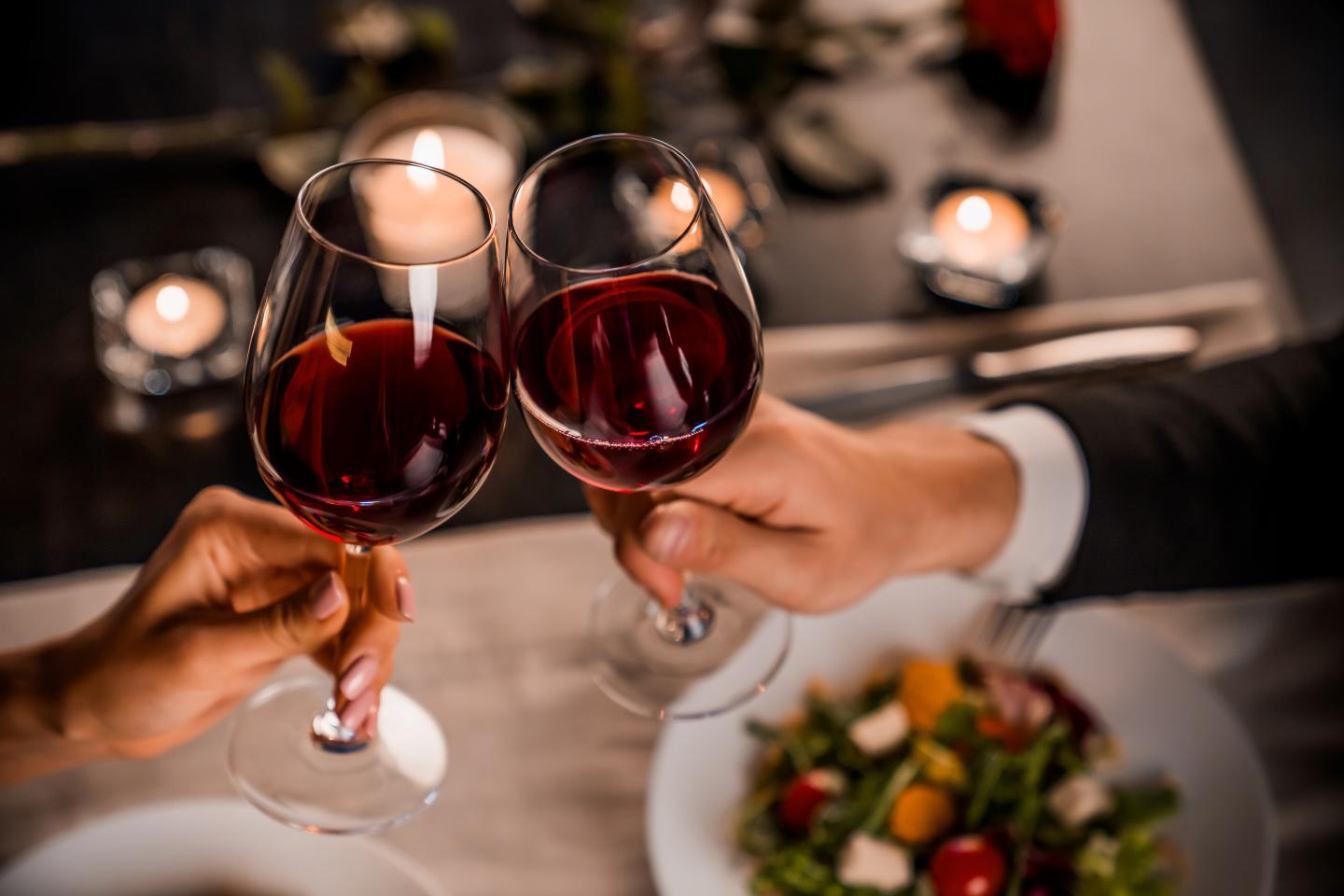 Dinner Toast Romantic Setting