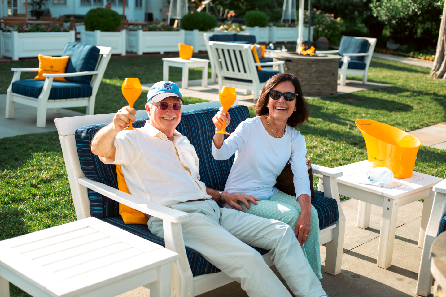 outdoor fun on the waterside lawn