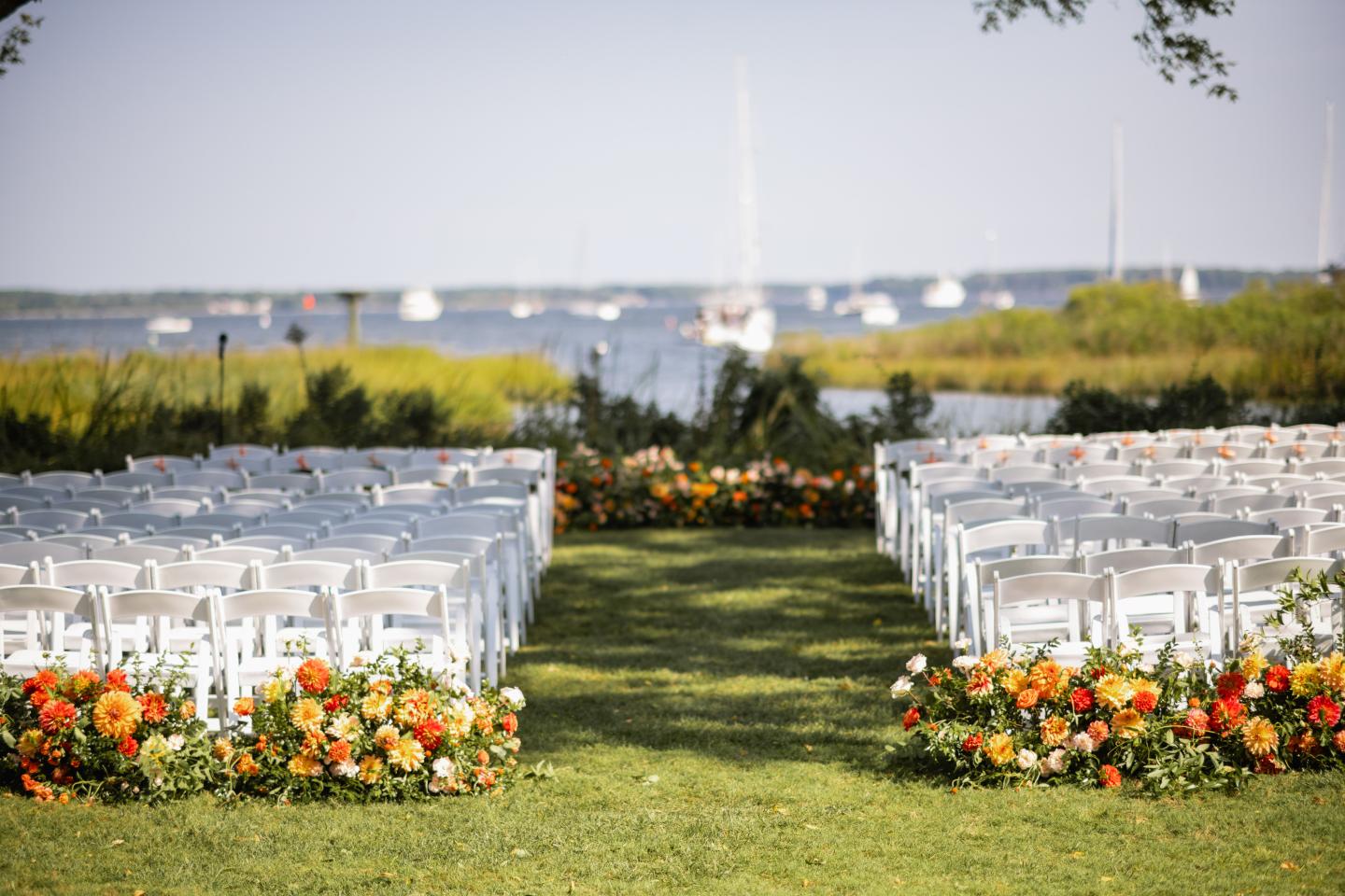 Ceremony Setup at the wetlands