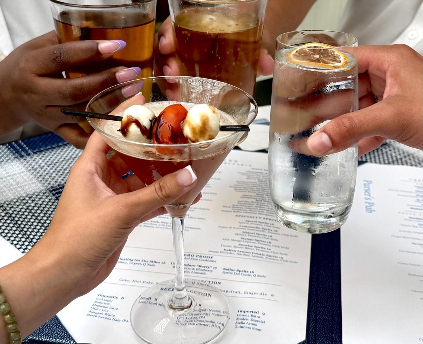 Dirty Caprese Martini