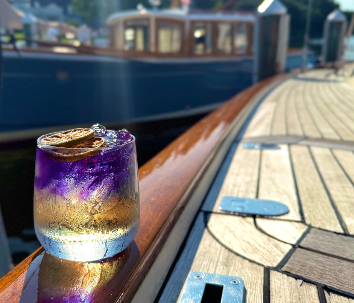 Wedding crasher cocktail on the fleet