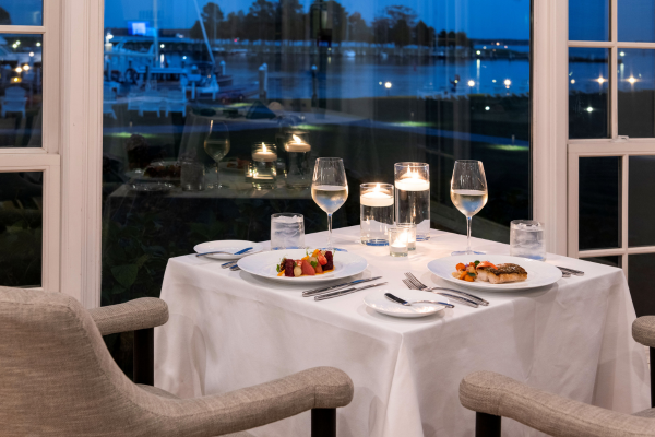 Waterfront seating in STARS for two 