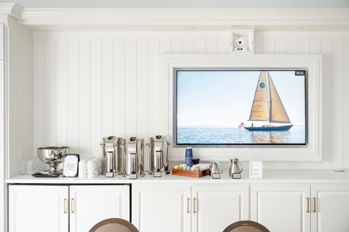 Admiral Room equipped with AV and meeting beverage station