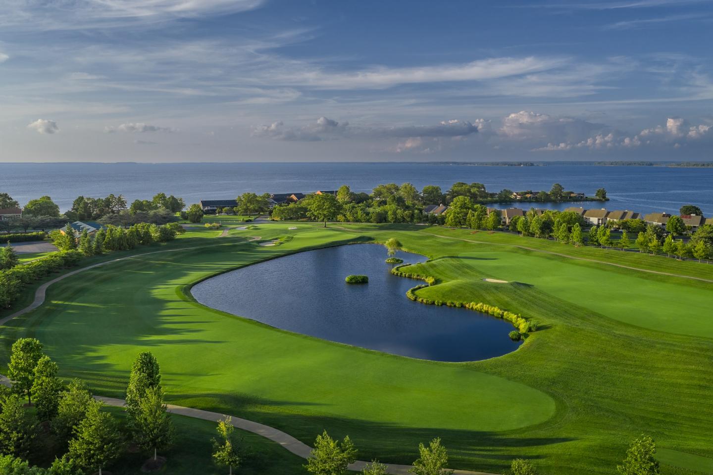 Aerial view of Links at Perry Cabin