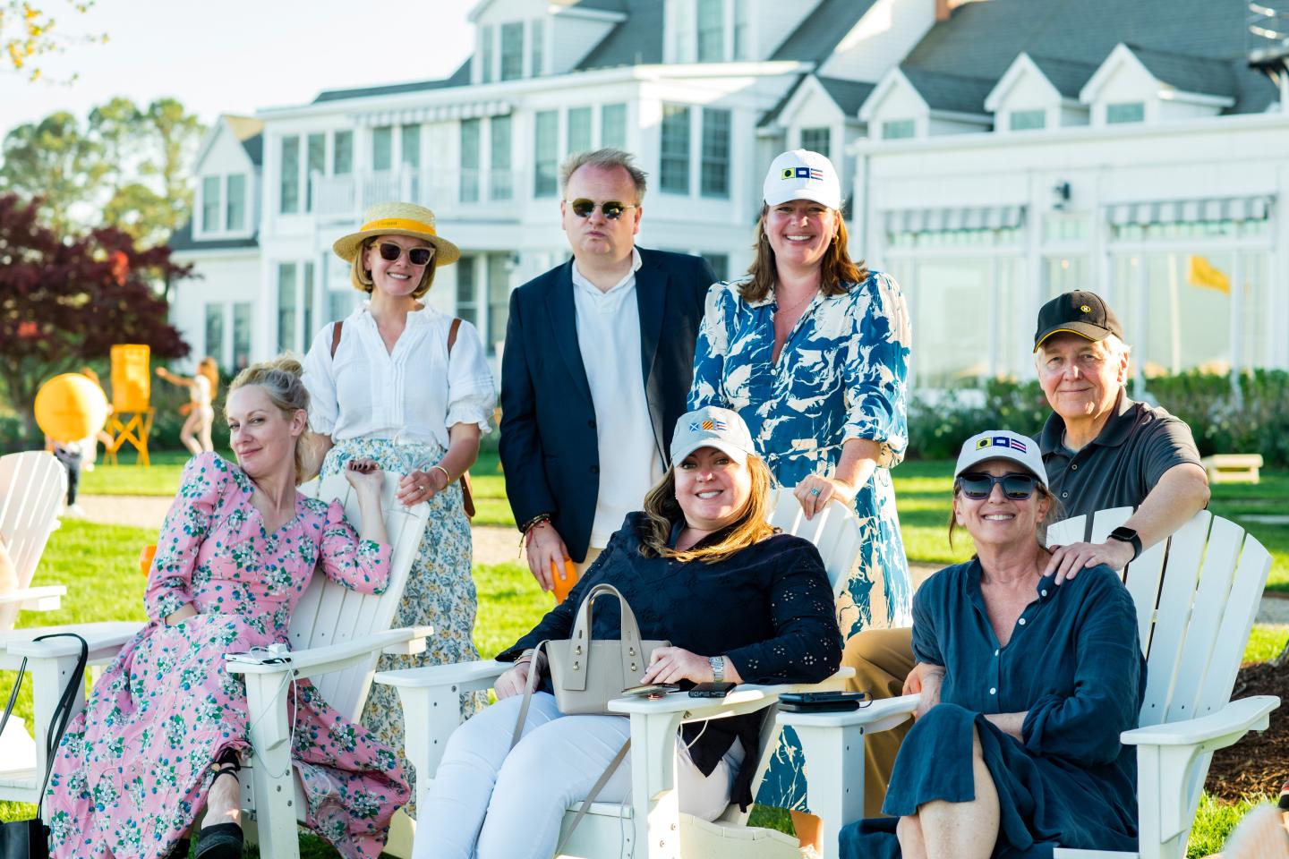 Guests celebrating the return of the fleet